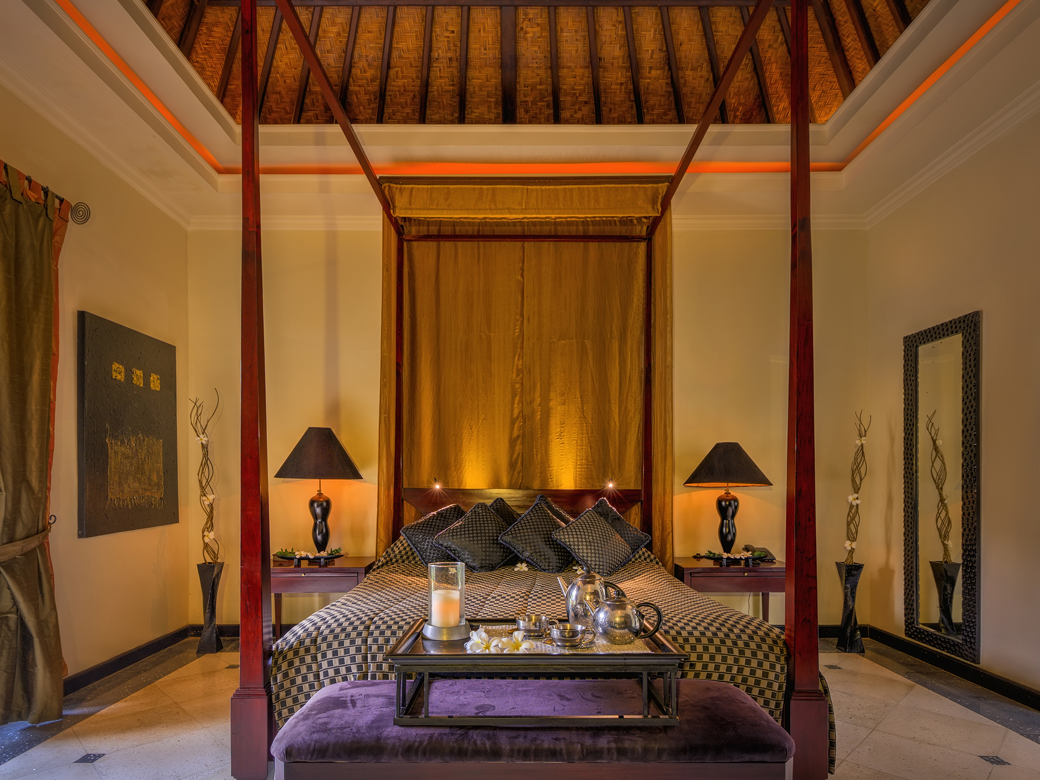 The Ylang Ylang - Master suite at night - The Ylang Ylang, Ketewel, Bali